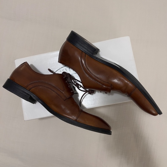 Steve Madden Men's Brown Leather Dress Shoes Size US 9 - Picture 4 of 9